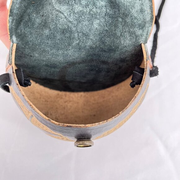 Handmade Coconut Purse With Dolphin & Palm Tree Design By Pele Jamaica - Picture 6 of 6